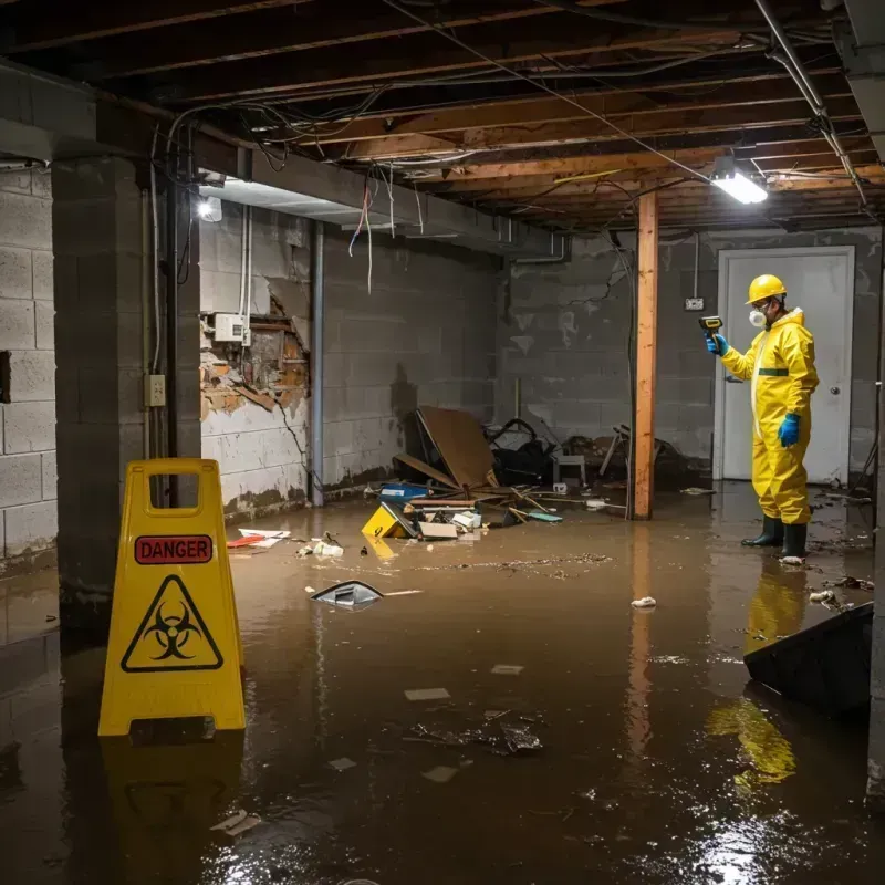 Flooded Basement Electrical Hazard in Green Oaks, IL Property